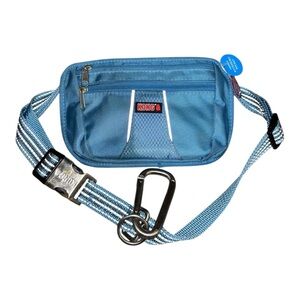 NWT Kong ComfortReflective HandsFree Leash Blue Removable Pouch Treat Fanny Pack